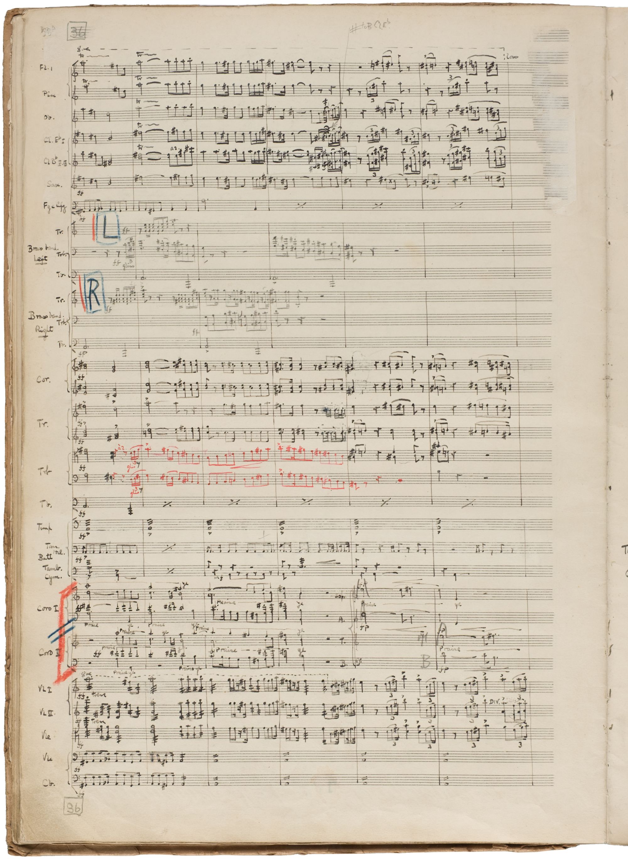 A page from William Walton's Belshazzar's Feast.
