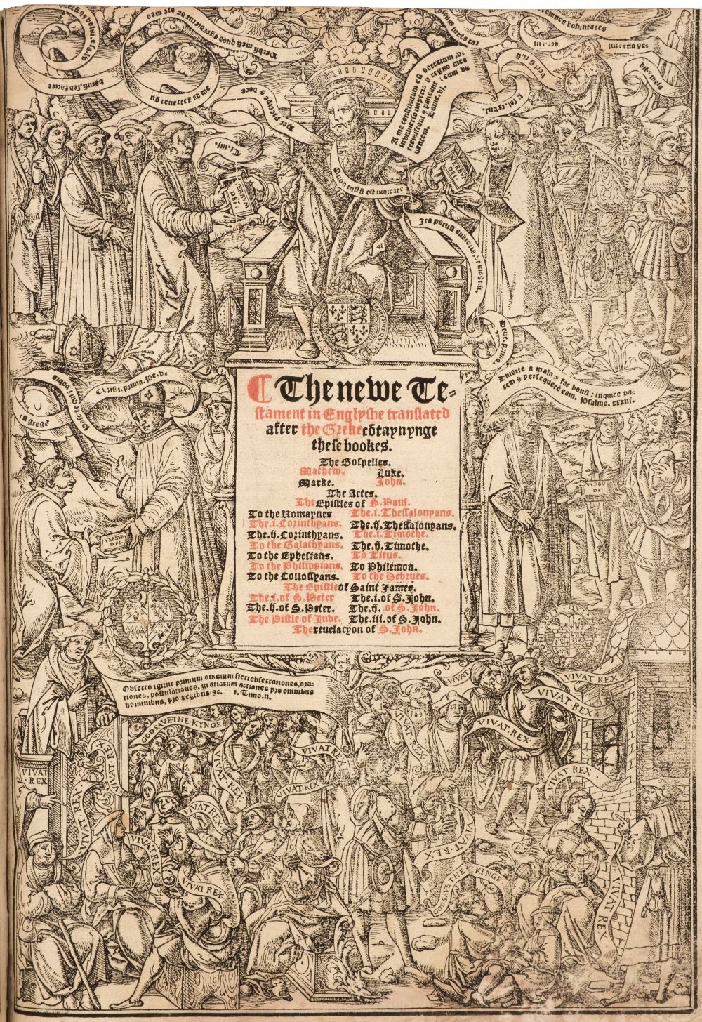 The title page of the 'Great Bible' of 1540.