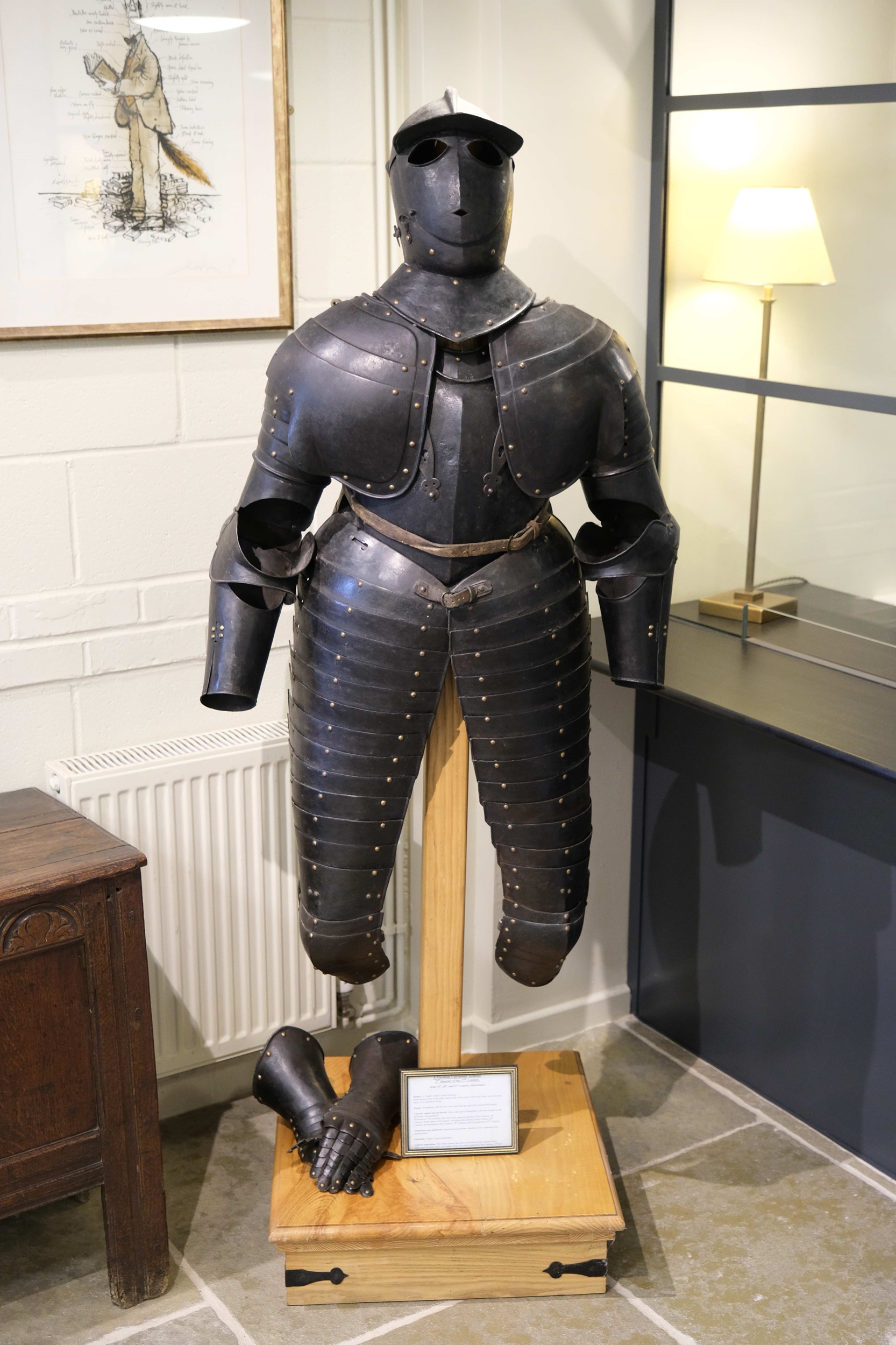 A 17th Century German Cuirassier suit of armour