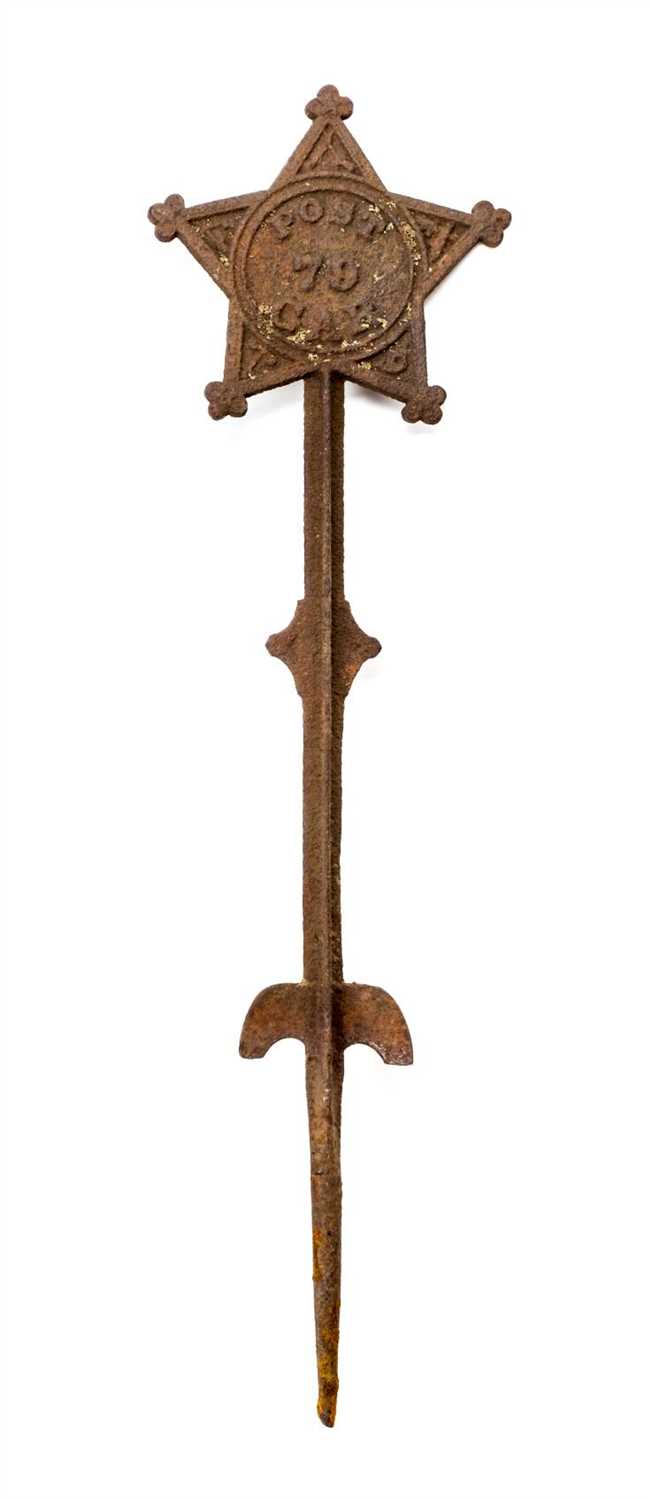 Lot 1012 Grave marker.