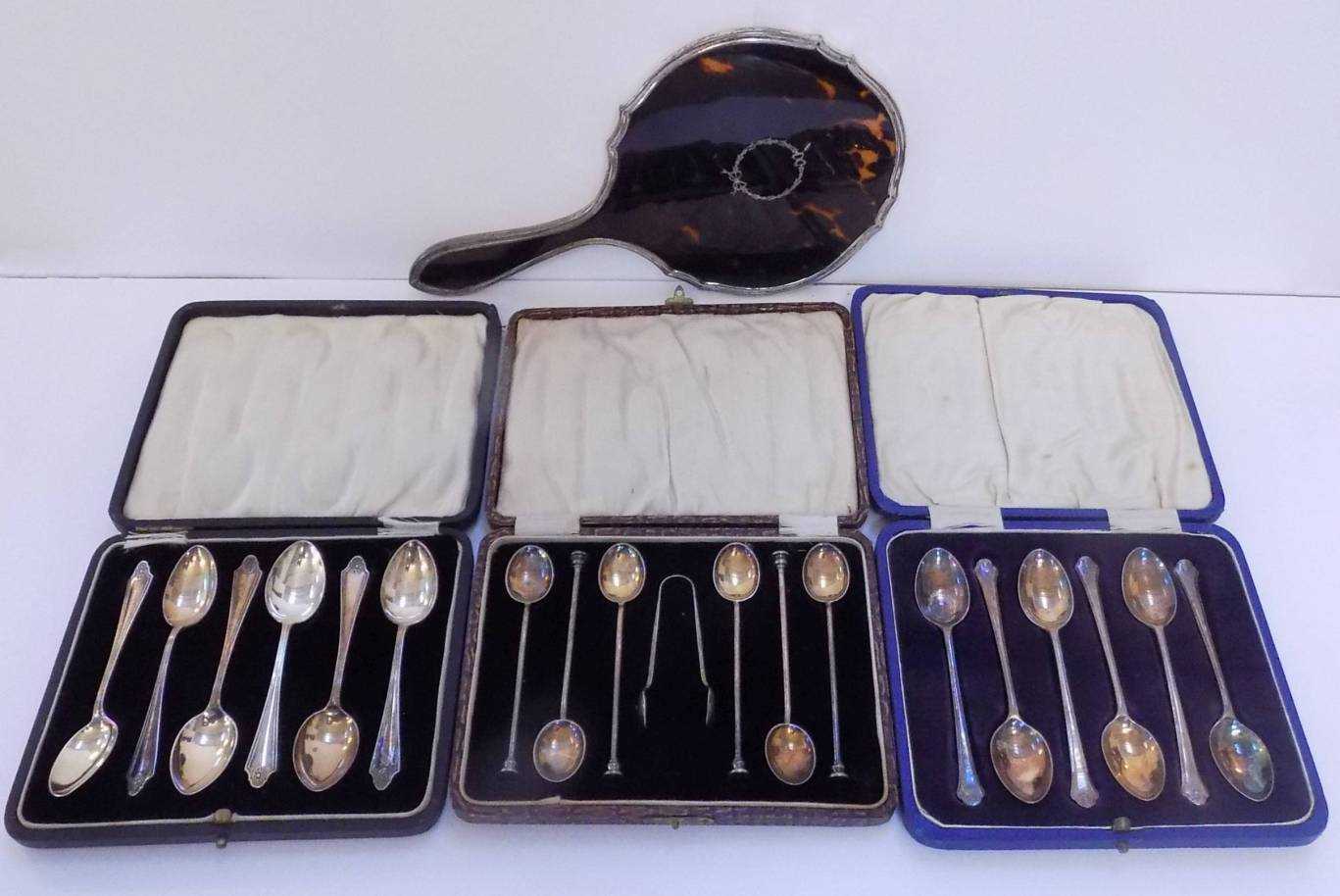 Lot 59 - Mixed silver.