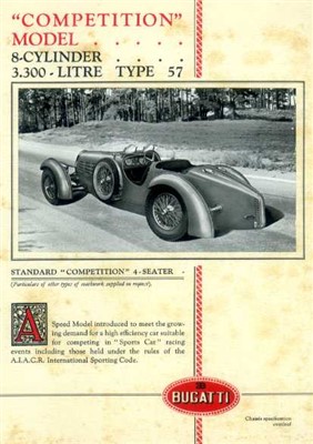 Lot 12 - A c1935 Bugatti Type 57