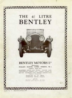 Lot 14 - Bentley 4 1/2 Litre.