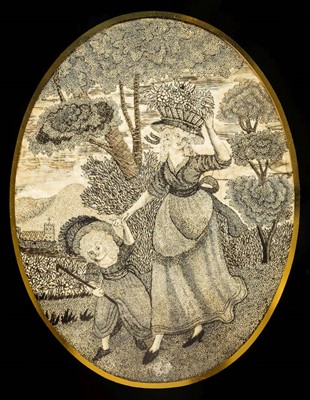 Lot 620 - Embroidered picture.