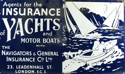 Lot 560 - Enamel sign.