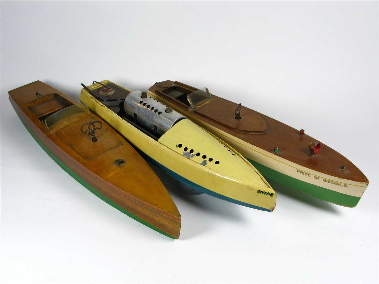 Lot 570 - Three Toy Boats