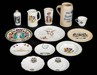 Lot 913 - WWI Ceramics.