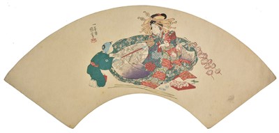 Lot 453 - Japanese fan prints.