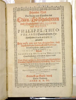 Lot 550 - Paracelsus, Philippus Theophrastus Bombast von Hohenheim