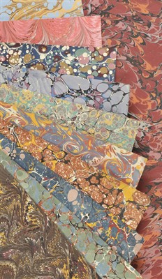 Lot 104 - Marbled paper.