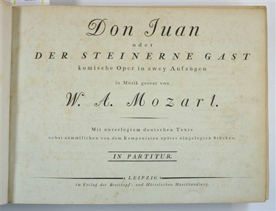 Lot 545 - Mozart, Wolfgang Amadeus, 1756-1791