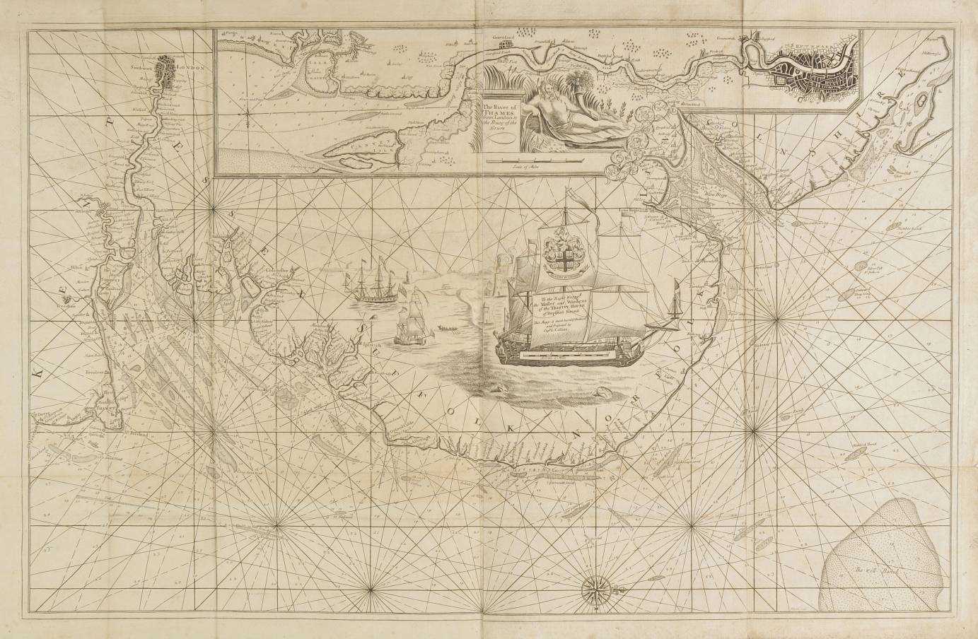 Lot 134 - Sea chart.