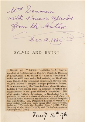 Lot 744 - [Dodgson, Charles Lutwidge, 1832-1898].