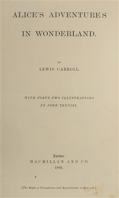 Lot 701 - Dodgson, Charles Lutwidge, 'Lewis Carroll'