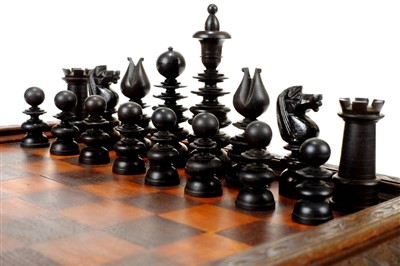 Lot 120 - Wooden chess set