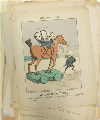 Lot 296 - French cartoons & caricatures.