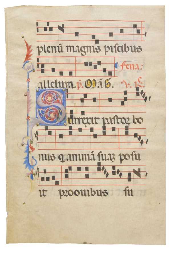 Lot 383 - Illuminated initial.