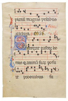 Lot 383 - Illuminated initial.