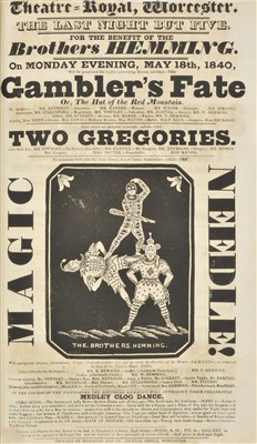 Lot 439 - Theatre playbills.