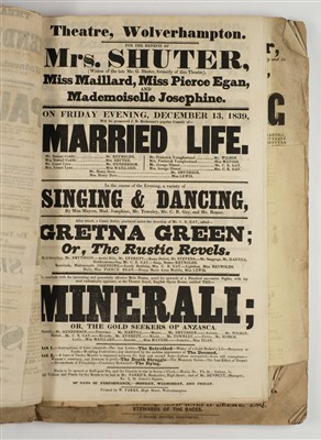 Lot 439 - Theatre playbills.