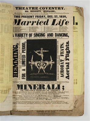 Lot 439 - Theatre playbills.