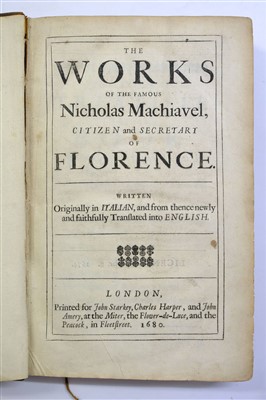 Lot 446 - Machiavelli, Niccolo