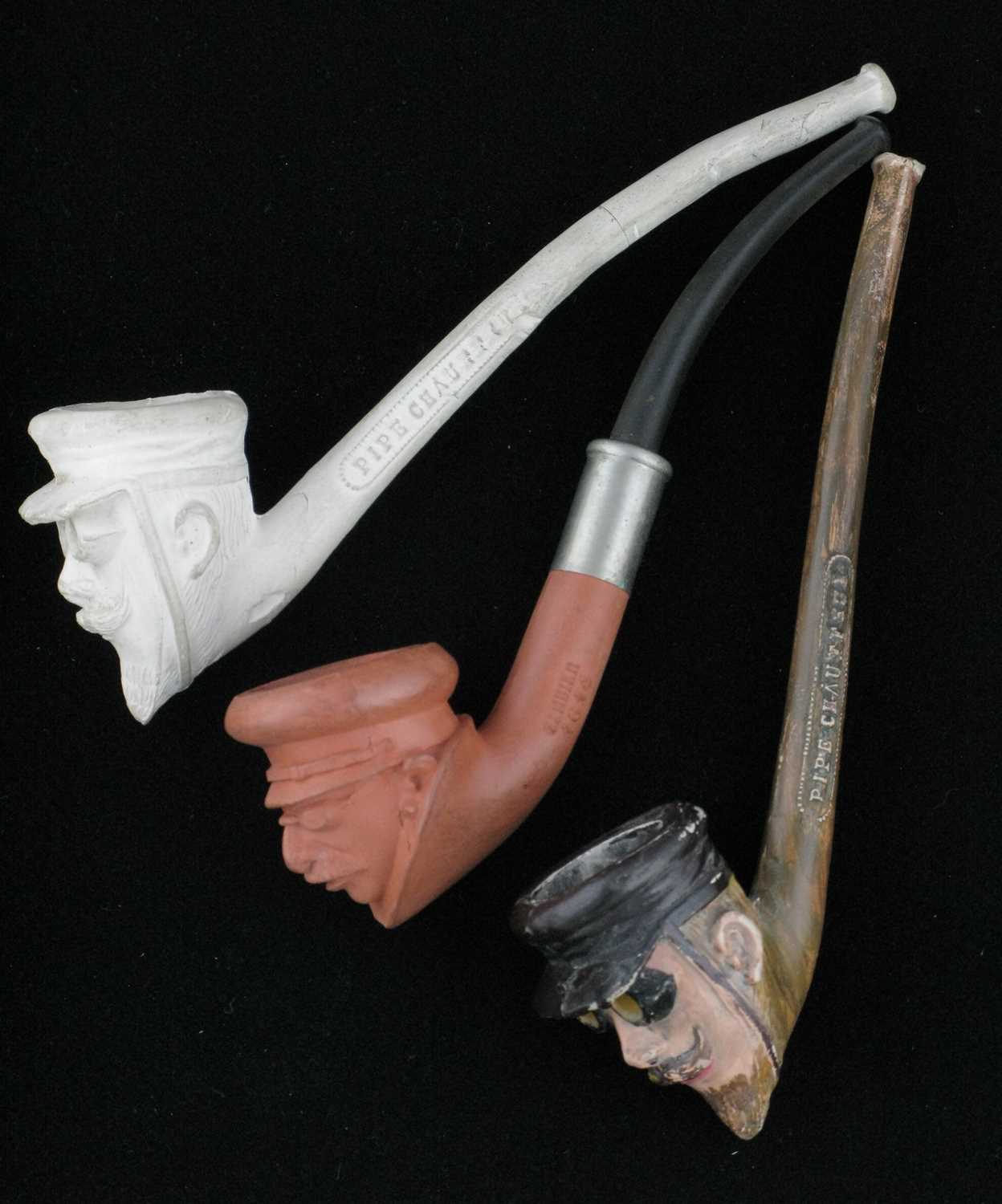 Lot 71 - Three Novelty Smoking Pipes