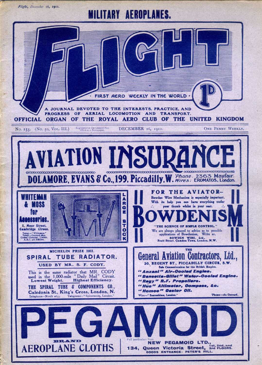 Lot 86 - Flight magazine.