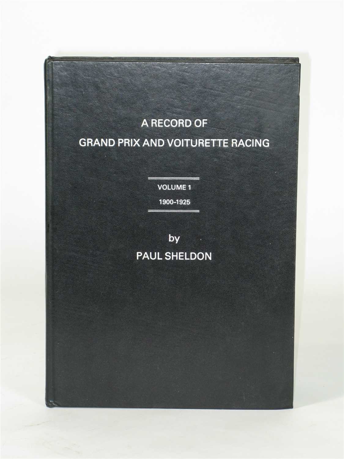Lot 137 - A Record of Grand Prix and Voiturette Racing