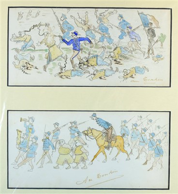 Lot 346 - French Military Cartoons.