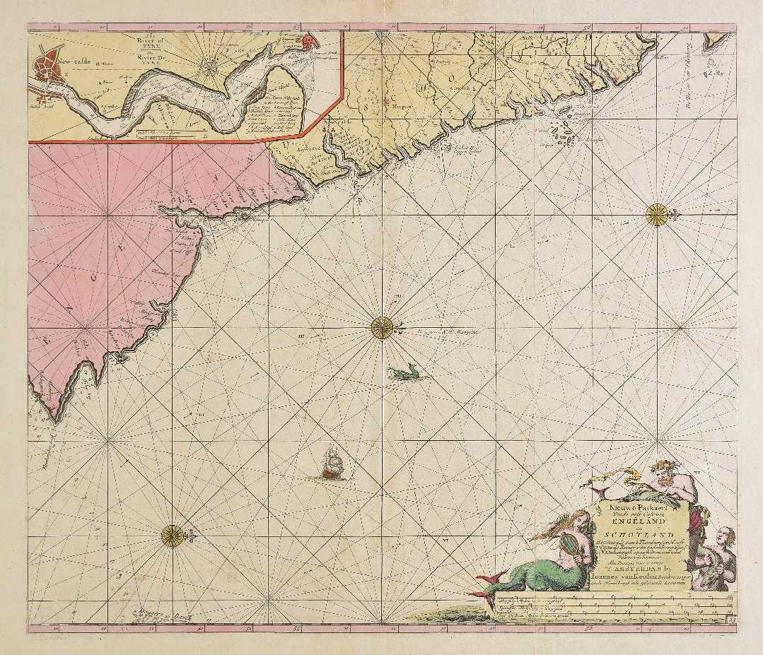 Lot 202 - Sea chart.