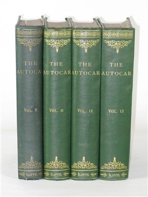 Lot 274 - The Autocar, Volumes X to XIII, January, 1903 to December, 1904.