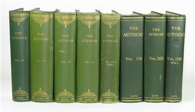 Lot 277 - The Autocar, Volumes XXVI to XXXIII, January 1911 to December 1914.