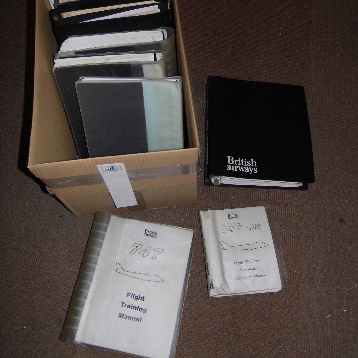 Lot 823 - Airline Flying Manuals.