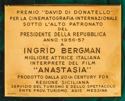 Lot 71 - Bulgari - Ingrid Bergman.