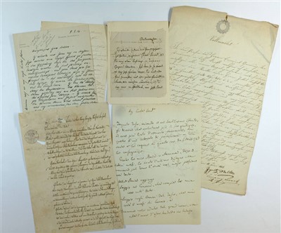 Lot 394 - Historical autographs.