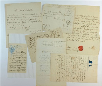 Lot 394 - Historical autographs.