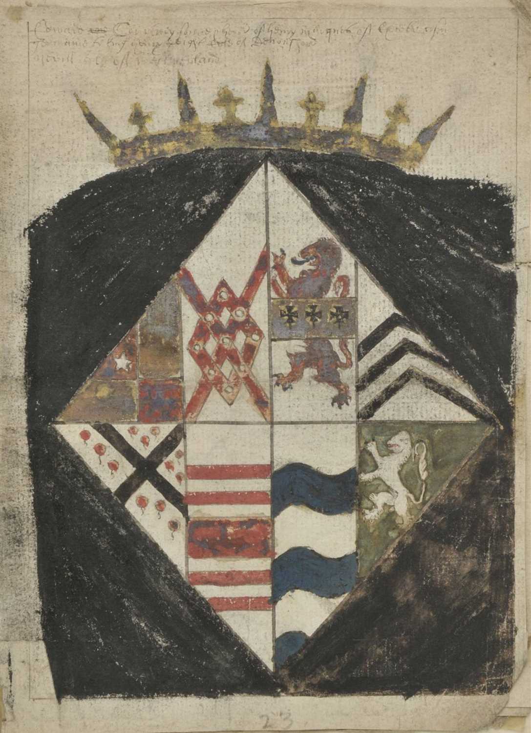 Lot 382 - Heraldry manuscript.
