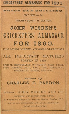 Lot 496 - Wisden's Cricketers' Almanack.