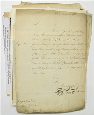 Lot 260 - Military Letters and Documents.