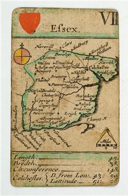 Lot 597 - Robert Morden Miniature Map Playing Cards.