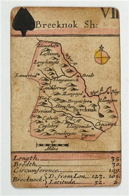 Lot 597 - Robert Morden Miniature Map Playing Cards.