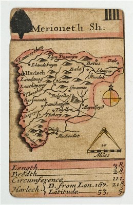 Lot 597 - Robert Morden Miniature Map Playing Cards.