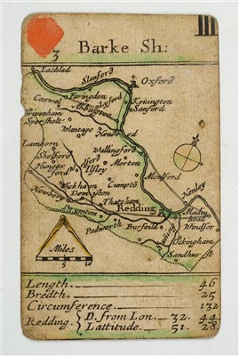 Lot 597 - Robert Morden Miniature Map Playing Cards.