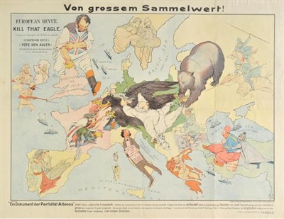 Lot 157 - Satirical map.