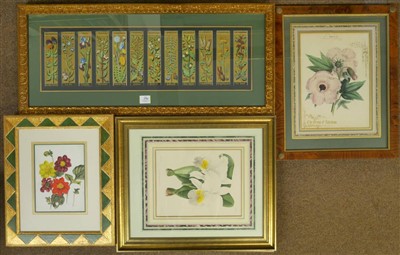 Lot 196 - Botanical watercolours.