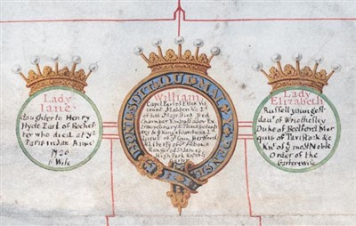 Lot 289 - Philipot Pedigree Roll - Capel Family of Cassiobury House.