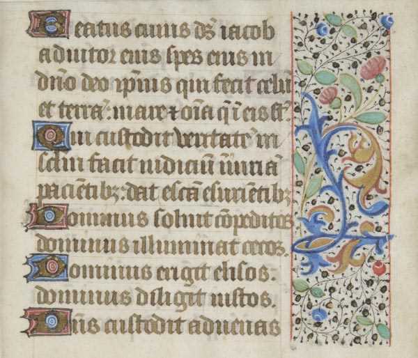 Lot 336 - Manuscript leaf.