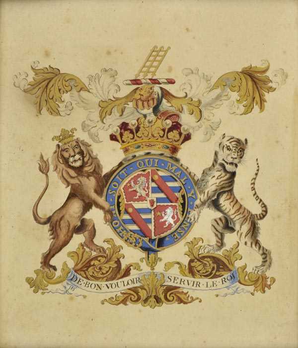 Lot 281 - Heraldic achievements.