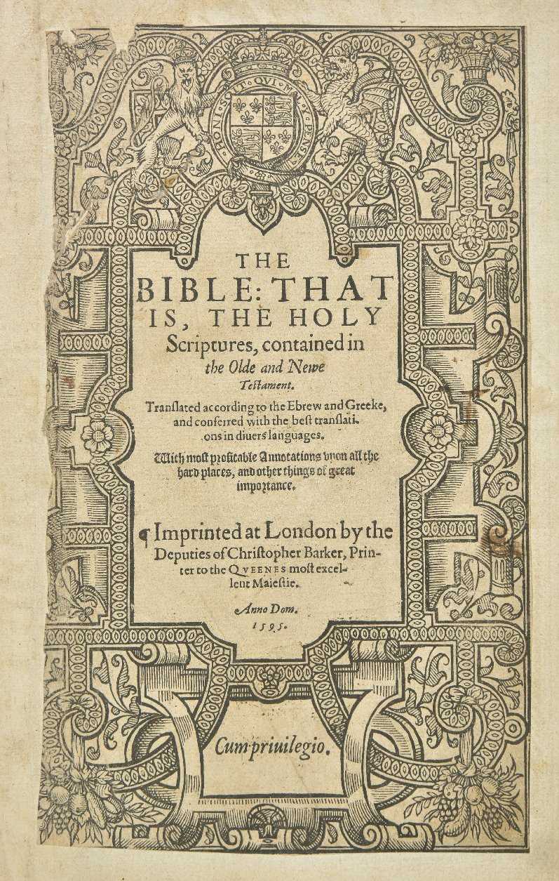 Lot 293 - Bible [English].